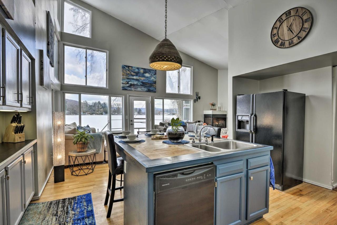 Waterfront Deruyter Home With Private Dock! New Woodstock ภายนอก รูปภาพ